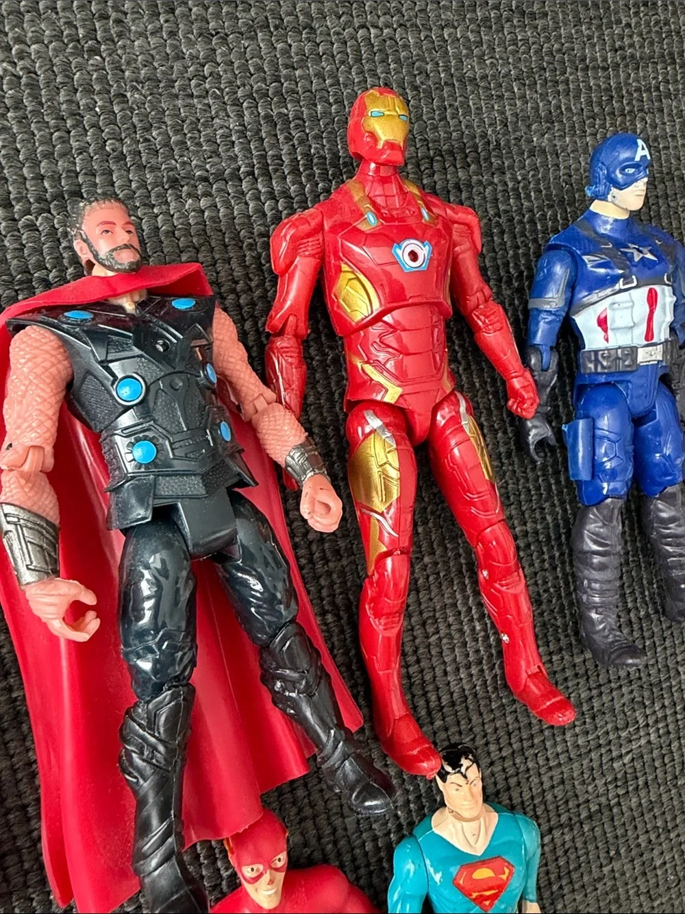Lot of DC & Marvel Action Figures